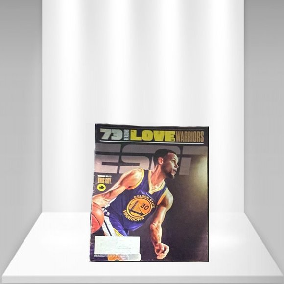 ESPN Magazine Steph Curry Cover - 73 Reasons To Love The Warriors April, 2016 - Picture 1 of 2